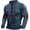 A-Blue, variant on T Shirt Men Large Retro Standing Round Neck Long Sleeve Sports Tops
