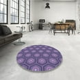 thumbnail image 3 of Ahgly Company Indoor Rectangle Patterned Crocus Purple Area Rugs, 7' x 9', 3 of 6