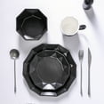 thumbnail image 3 of Stone Lain Jamie 16-Piece Dinnerware Set Porcelain, Black, 3 of 6