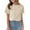 Beige, variant on MIXUE Womens Summer Tops Flower Embroidered Jacquard Solid Color Round Neck Short Sleeve Loose Pullover Tshirts Outwear,Yellow,XXL