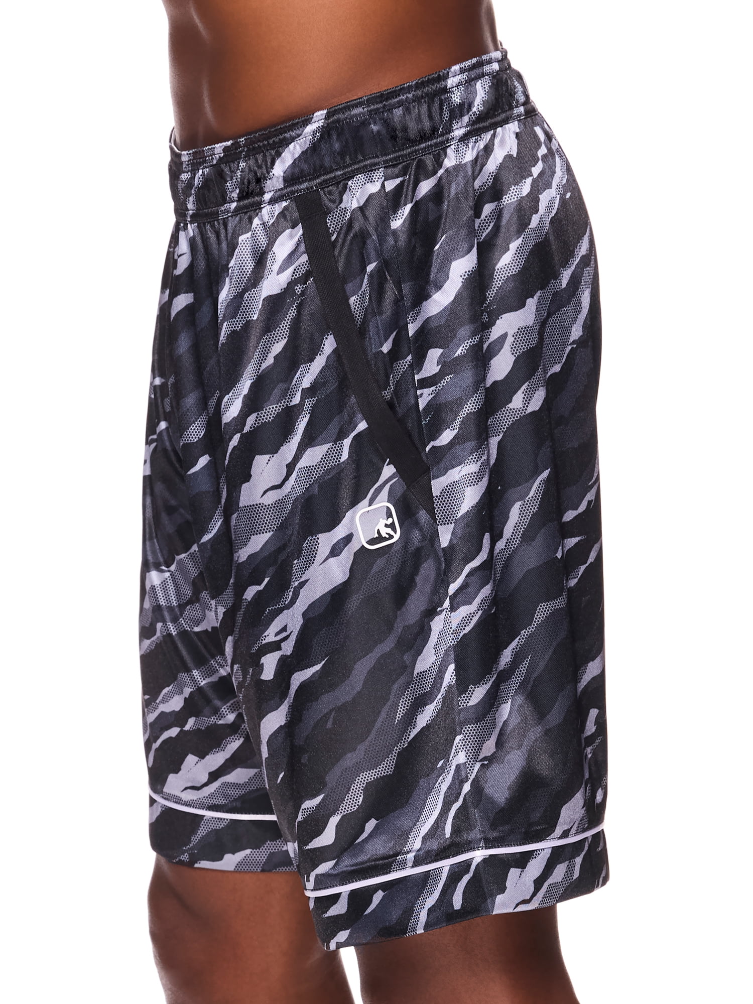 AND1 Men's and Big Men's Offense 8" Short, up to Size 3XL