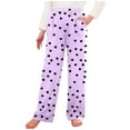 thumbnail image 3 of ZVAVZ Valentine's Day Pants for Boys Girls Wide Leg Sweatpants Kids Elastic Waist Sports Trousers with Pockets Purple,13 -14Years, 3 of 7