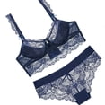 thumbnail image 3 of Varsbaby Sexy Lace Padded Push Up Bra Lingerie Sets for Women, 3 of 5
