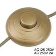thumbnail image 4 of Uxcell Round Lamp Foot Pedal Push Button Switch Nylon Gold 1pcs, 4 of 6