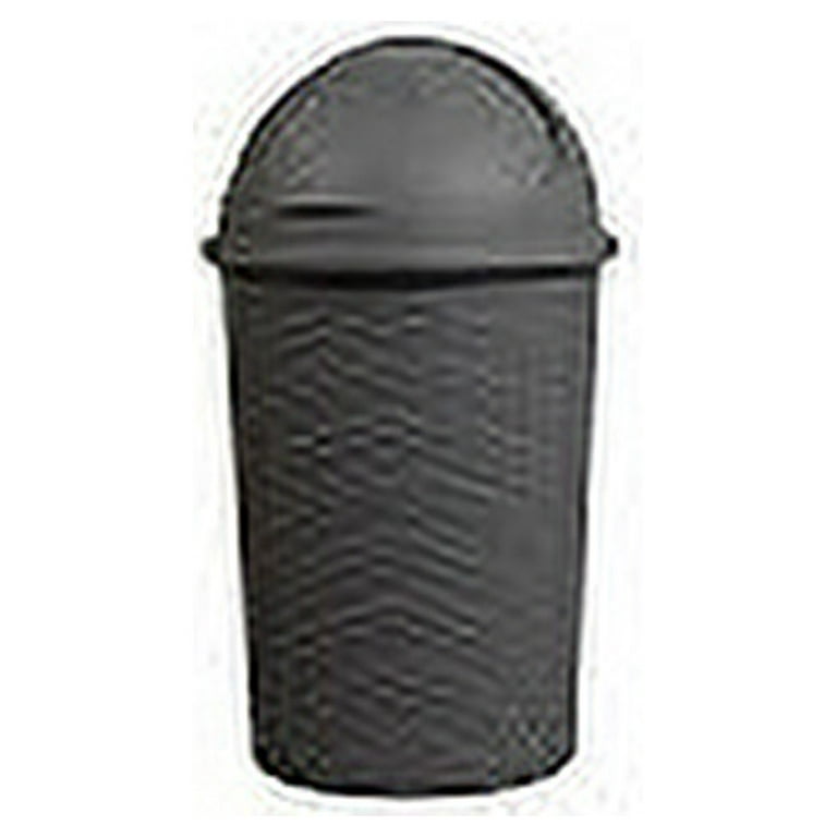 Superio Round Roll up Trash Can,15 Gallon (Gray) 