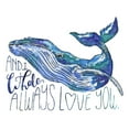 thumbnail image 3 of McGuire, Catherine 14x12 Black Modern Framed Museum Art Print Titled - Whale Love I, 3 of 5