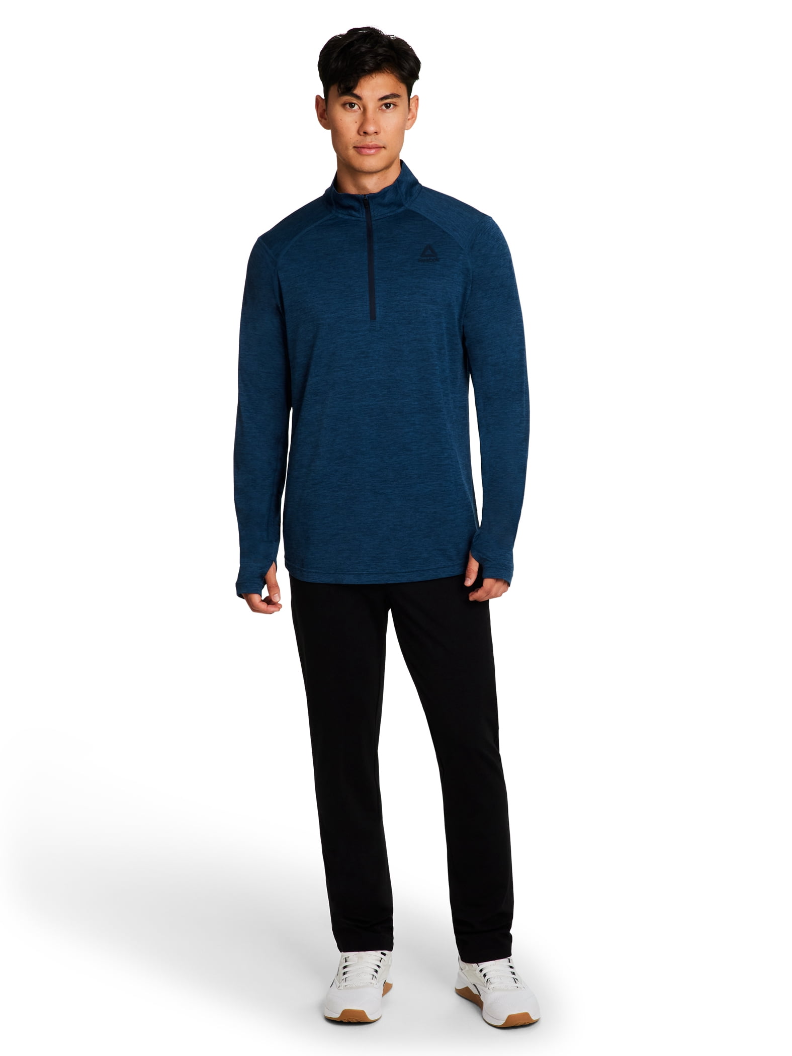 Reebok Men's and Big Men's Trail Quarter-Zip Active Pullover Shirt, Sizes XS-5XL