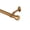 Soft Gold, variant on Threadmade Serena Single Curtain Rod with Contemporary Cap Finial, Polished Nickel - 28"W x 48"L