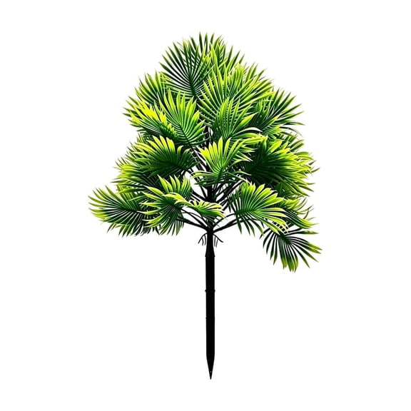 Qholemyo Palm Leaf Ground‑Stake Fake Plants Home Decor Artificial Plants For Garden Yard Christmas Thanksgiving Halloween Landscape Ornament