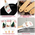 thumbnail image 6 of Christmas Silicone Spatulas, 3 Pieces Premium Heat Resistant Cream Butter Spatula with Wooden Handle, Christmas Cake Decorating Baking Spatula Set For Gifts, Baking, Holiday Parties, 6 of 9