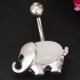 thumbnail image 4 of Punk acero inoxidable forma colgante ombligo anillo vientre Piercing joyería 14g Plata Yuyangstore Ombligo, 4 of 8