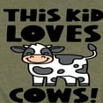 thumbnail image 3 of Instant Message - This Kid Loves Cows - Toddler & Youth Short Sleeve Graphic T-Shirt, 3 of 6