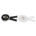 thumbnail image 4 of 4 Uds broche de boda tela flor novia y novio decoración de impresión de matrimonio con Clips, 4 of 8