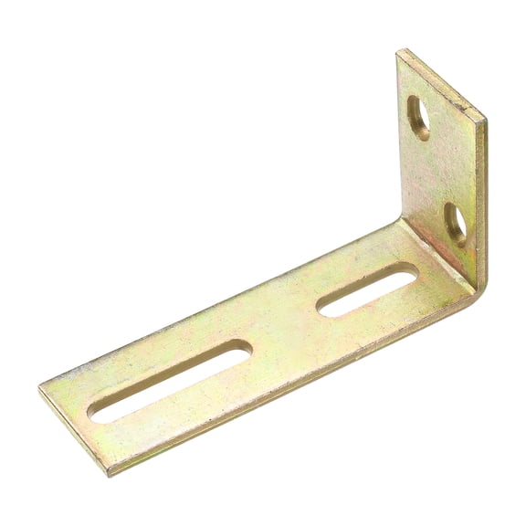 Adjustable L-Brackets for Sliding Door, Thickened Door Wheel Right Angle Bracket Slide Gate Guide Roller Mount (0.5inch Hole)