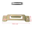 thumbnail image 3 of E Pista Ranura Única Ranura Correas para Trinquete Conexión Bronce Tono 8 Unique Bargains Anclajes de riel lateral de caja de camión automotriz, 3 of 7