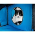 thumbnail image 4 of Pet Life ® 'Kitty-Play' Collapsible Travel Interactive Kitty Cat Tree Maze House Lounger Tunnel Lounge, 4 of 10