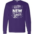 thumbnail image 3 of Inktastic Happy New Year in Hand Lettering Long Sleeve T-Shirt, 3 of 5