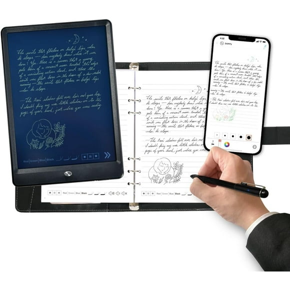 Ophayapen Smart Pen+Notebook+Writing Board, SmartPen Real-time Sync for Digitizing, Storing, and Sharing Paper Notes, Use with Ophaya Pro+ App,Compatible with Smartphone (Andro