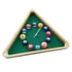 thumbnail image 5 of Reloj de pared triangular con bola de billar, funciona con pilas, silencioso, sin tictac, para habitación de invitados, comedor, instalación sencilla, 5 of 9