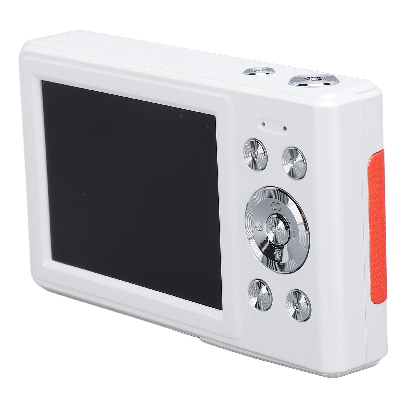 Yajisi Digital Camera 56MP High Definition 1080P 2.8 inches / 7.1 cm Display Screen 8x Zoom Autofocus Compact Camera for Kids Teenagers Students, White/Orange[cite: 1]