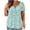 Light blue womens tops summer, variant on USSUMA Womens Tops Dressy Casual Summer Women's Plus Size Summer Blouses Henley V Neck Button Up Tunic Tops Ruffle Flowy Short Sleeve Tie Dye T Shirts