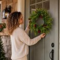 thumbnail image 6 of Qwtwty Artificial Christmas Wreath with Red Berries, Farmhouse Winter Wreaths Hanging Ornament for Indoor Outdoor Wall Window Home Holiday Christmas Decor, 6 of 7