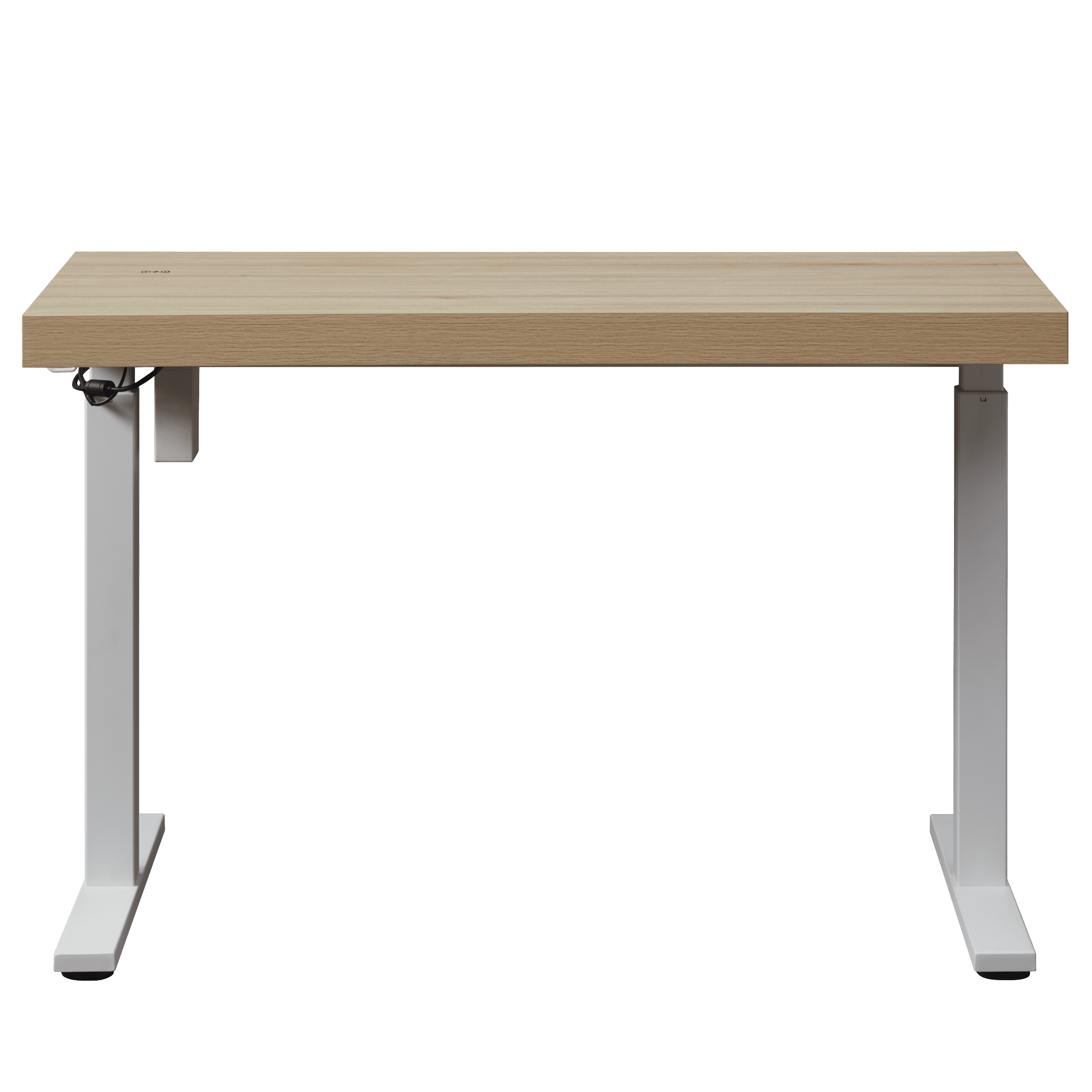 KOWO 55" K305 Electric Height Adjustable Standing Desk, Natural/White