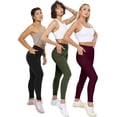 thumbnail image 5 of FUNING Leggings with Pockets for Women, High Waisted Tummy Control Workout Yoga Pants, 5 of 6