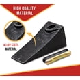 thumbnail image 3 of 5 Pack Bobcat Style Skid Steer & Mini Excavator Bucket Teeth with 6737325 Flex Pins - 5-1/2" x 1-11/16" Black Steel Excavator Teeth for Excavation, and Demolition, 3 of 9