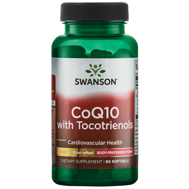 Swanson Coq10 with Tocotrienols 200 mg 60 Softgels