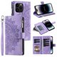 thumbnail image 3 of Funda de cuero con tapa cruzada para iPhone, 15, 14 Pro Max, 13, 12, 11, X, XS, XR, SE, 2022, 8, 7 Plus, funda larga con cordón y cremallera para tarjetas, 3 of 5