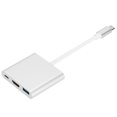 thumbnail image 5 of Adaptador portátil ABS USB 3.0 de interfaz multimedia de alta definición tipo C a USB 3.0 3 en 1, 5 of 5