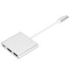 thumbnail image 5 of Adaptador portátil ABS USB 3.0 de interfaz multimedia de alta definición tipo C a USB 3.0 3 en 1, 5 of 5