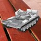 thumbnail image 3 of Simulación de de juguete de aleación 1/48, versión pintada a mano ensamblable, modelo de para manualidades DIY para mesa, escritorio, decoración del hogar, recuerdo Gris Hugo juguetes de tanque, 3 of 10