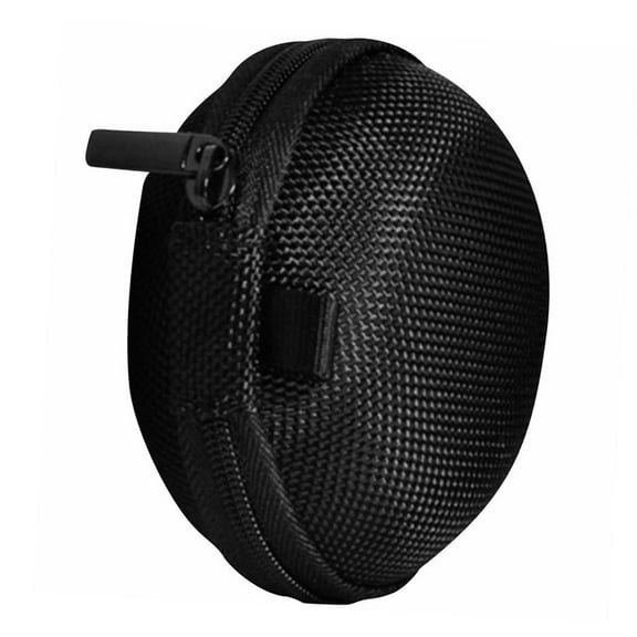 Soimiss Water Resistant Storage Bag for Headphones Shockproof Portable Black Case