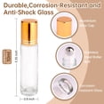 thumbnail image 2 of Botellas enrollables Inice de vidrio transparente de 10 ml con bola de acero inoxidable, 2 of 6