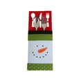 thumbnail image 4 of Bearachild Paquete de 4 soportes para vajilla de Navidad, bolso para el hogar, Hotel, Festival, tenedor, cubiertos, regalos de Navidad, organizador Kits de decoración para fiestas Bearachild HA068287-00B, 4 of 6