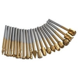 20x Steel Rotary Drill Set, Power Tool Metal Grinding Rasp Drill ...