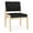 Castillo Black, variant on Lenox Wood Reception Waiting Armless Guest Chair / Natural Wood / Light Gray