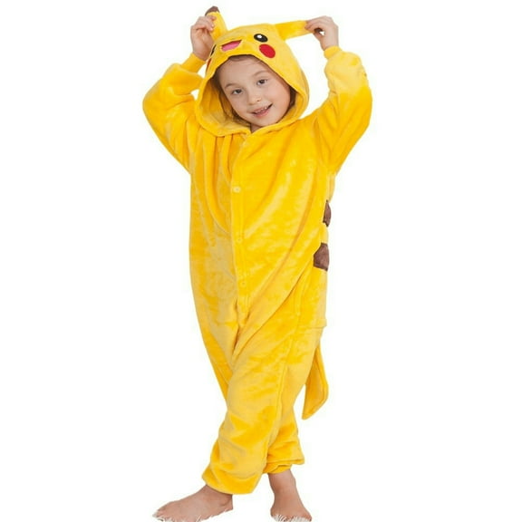 Children Animal Pajamas Cosplay Unisex Kid Jumpsuits Toddler Hooded One Piece Bathrobe