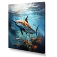 thumbnail image 2 of Designart "Majestic Marlins in Fishing III" Animals Canvas Print, 2 of 5