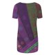 thumbnail image 4 of Tops Cortos para Mujeres Casual Impreso Delantero Corto Espalda Larga Manga Corta Raglan Cuello Redondo Superior, 4 of 5