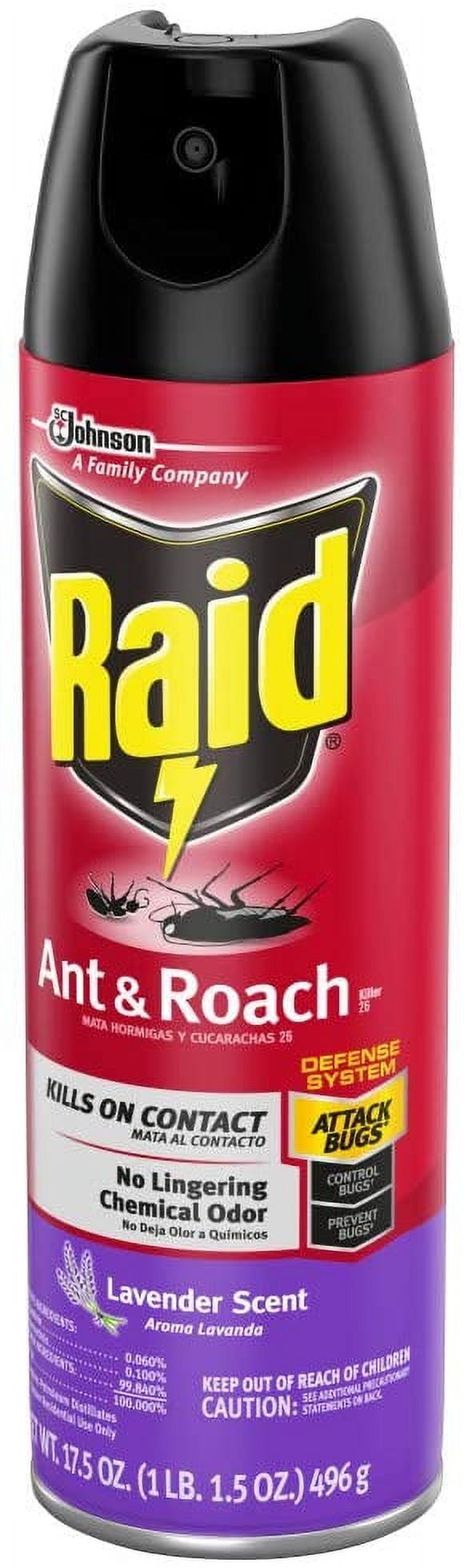 Raid Ant & Roach Killer Lavender, 17.5 Ounce (Pack of 6)