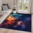 thumbnail image 1 of 4x6 Galaxy Rug - Washable Non-Slip Soft Area Rug for Living Room Bedroom, Colorful Universe Nebula Outer Space Carpet, Home Decor & Gifts, 1 of 7