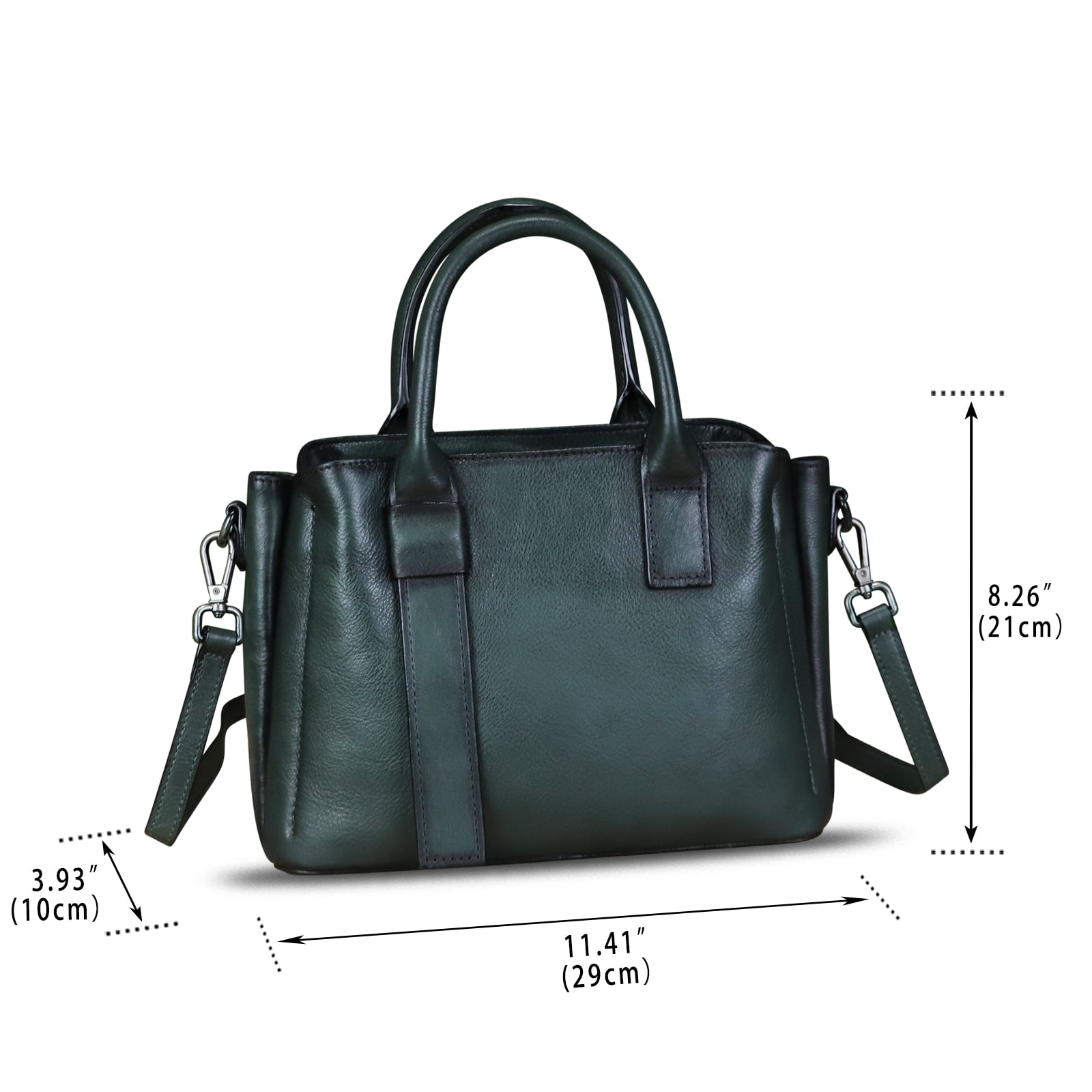 Genuine Leather Purses and Handbags Women Vintage Shoulder Bag Crossbody Satchel