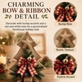 thumbnail image 6 of 2 Pack Rustic DIY Burlap Christmas Tree Kit, Handmade Holiday Craft Project | Farmhouse Christmas Decoration for Tabletop Display, Seasonal Home Decor, 6 of 6