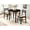 Cappuccino, variant on Round Table with Drop Leaf and 2 Chairs / Practical for Dining Room