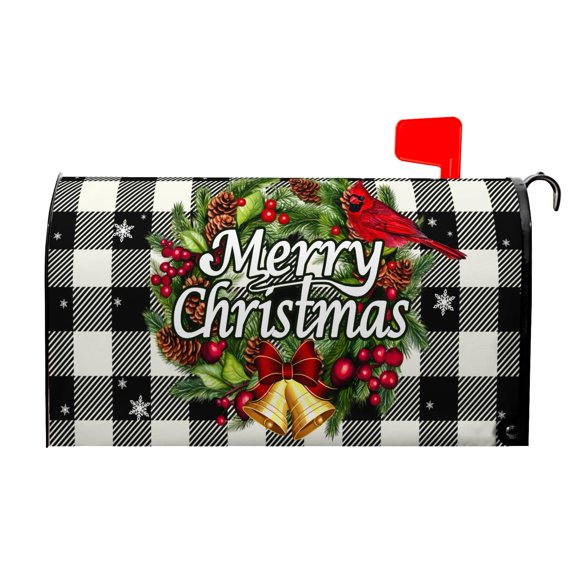 Funda de buzón Dacawin, grande, impermeable, 65 x 53 cm, navideña