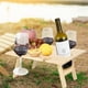 thumbnail image 1 of Mesa De Picnic De Vino Al Aire Libre Mesa De Picnic Portátil Plegable Y Bandeja De Queso Con Arreglo De Comida Estable Mesa De Copa De Vino De Madera Maciza Para Conciertos En El ANGGREK  Otros, 1 of 6