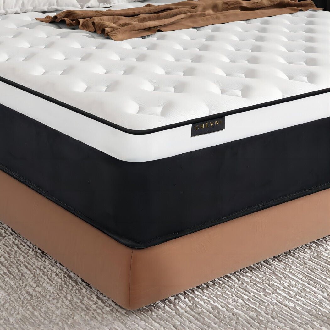 CHEVNI 12 inch Hybrid Mattress Queen Mattress Gel Memory Foam Spring in